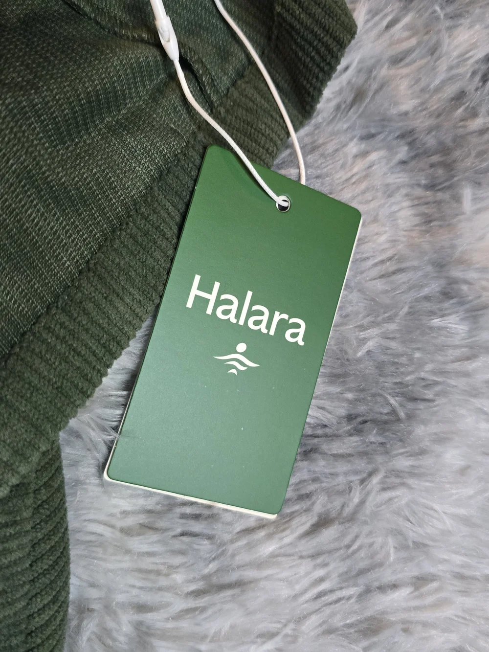 Halara Olive Green Corduroy A-Line Skort, Size XL, NWT
